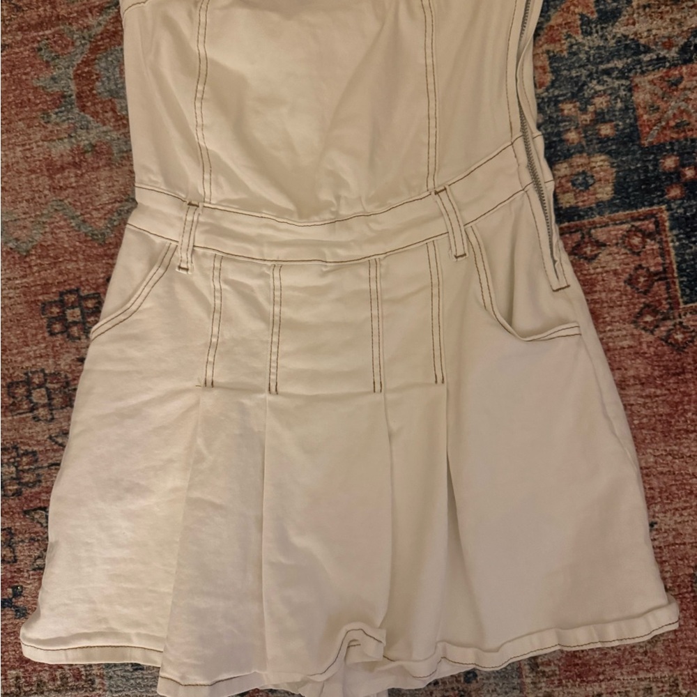 Cream Sleeveless Dress